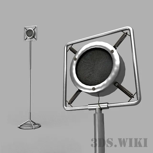 other-models – Old Microphone 3D Model
