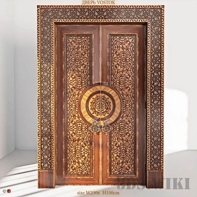 other-models – Old wooden luxury door 3D Model