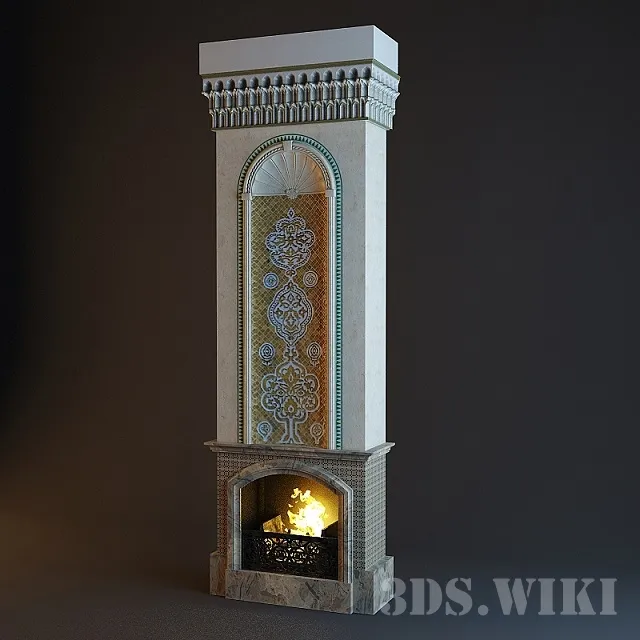 other-models – Oriental Fireplace 3D Model