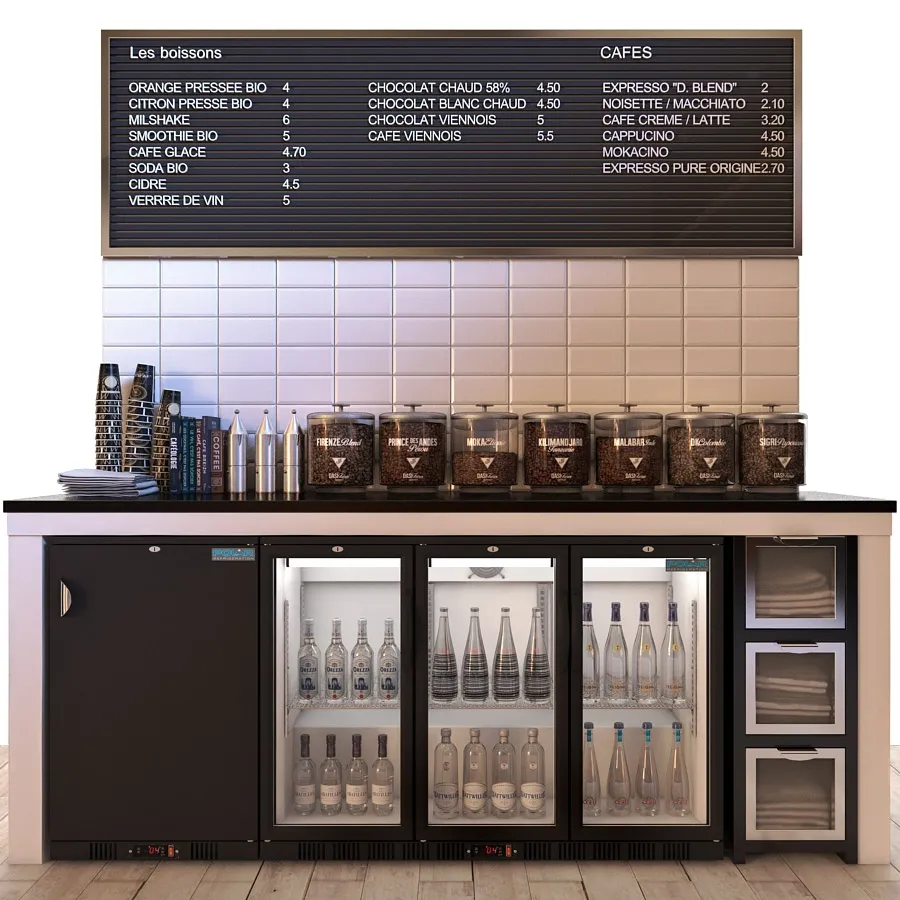 other-models – Polar Back Bar Cooler GH132 and GL104 3D Model