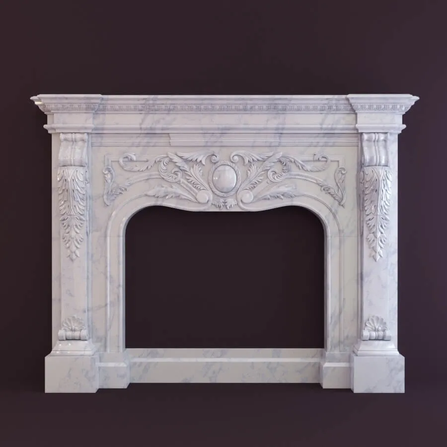 other-models – Portal marble fireplace 3D Model
