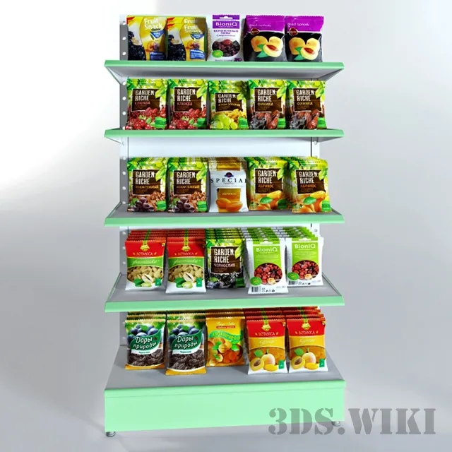 other-models – Rack with dried fruits and nuts 3D Model