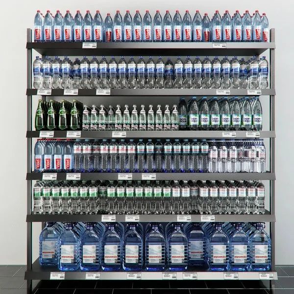 other-models – Rack with mineral water 3D Model