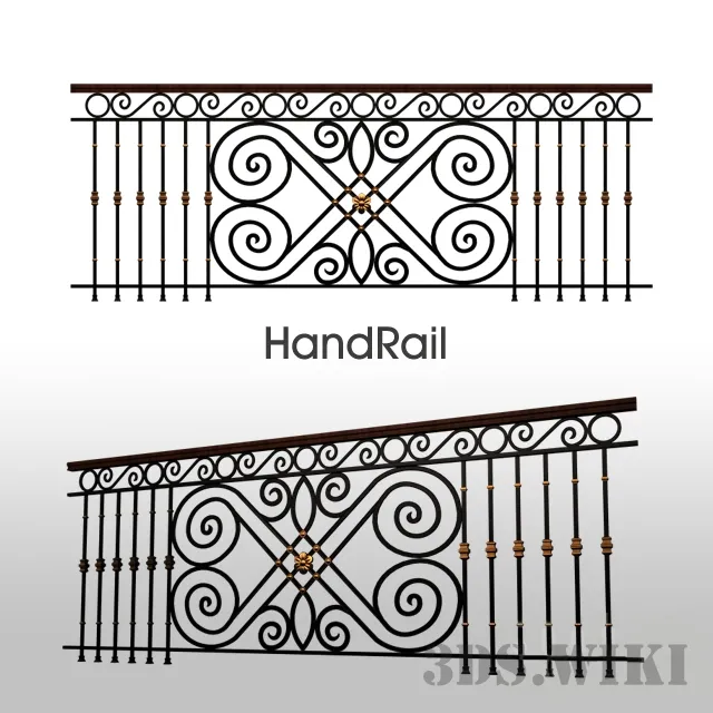 other-models – Railing – Handrail 3D Model