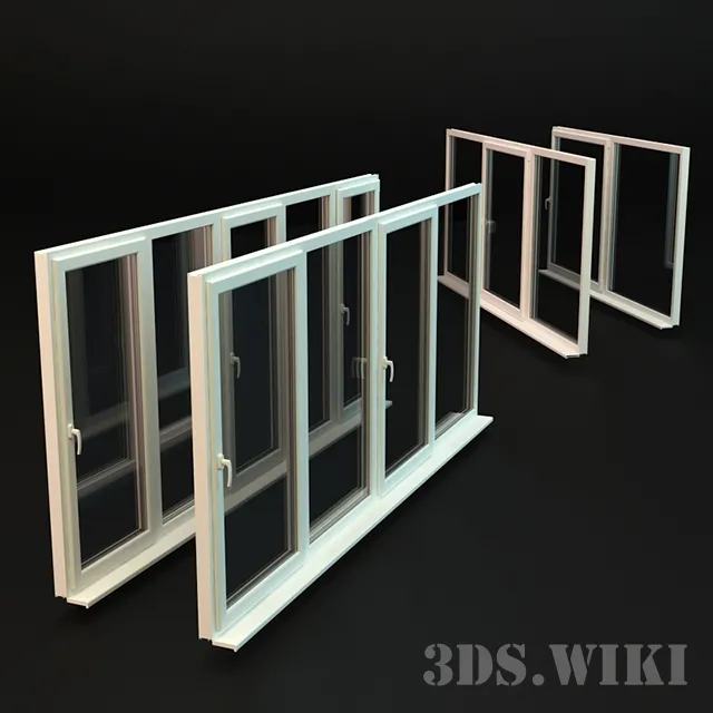 other-models – Ready-made windows for balconies and loggias 3D Model