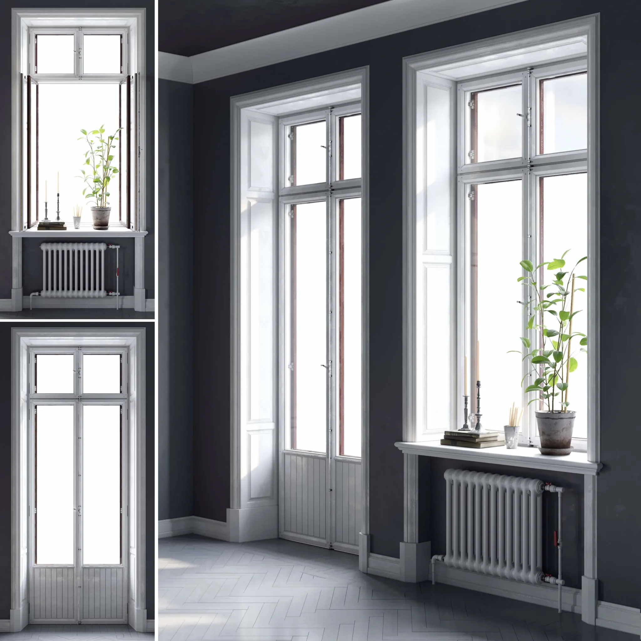 other-models – Scandinavian windows 2 3D Model