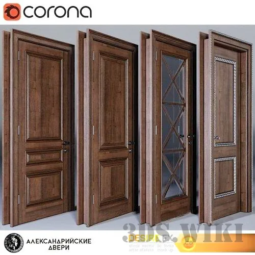 other-models – Set of Alexandria doors 3D Model
