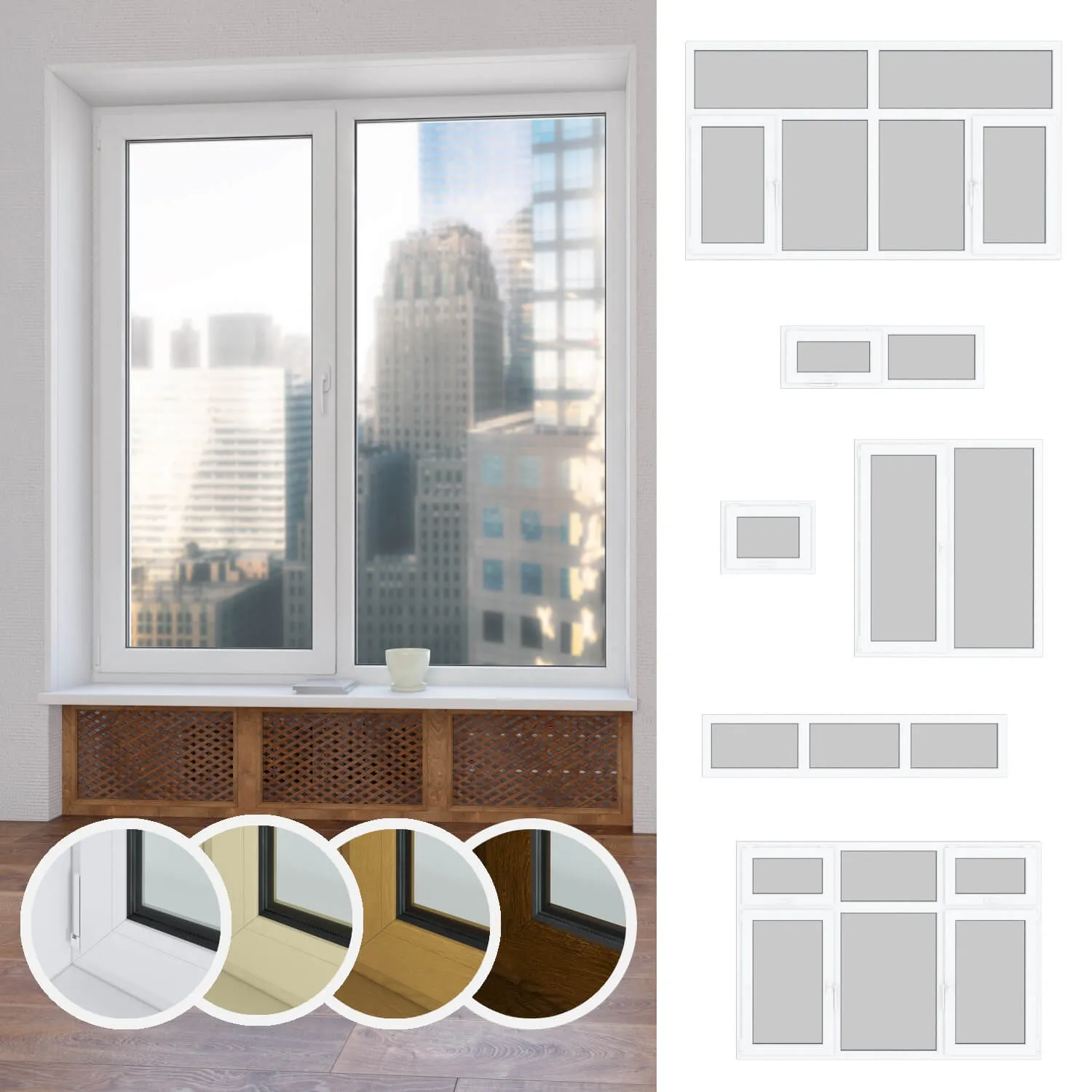other-models – Set of plastic windows 01 3D Model