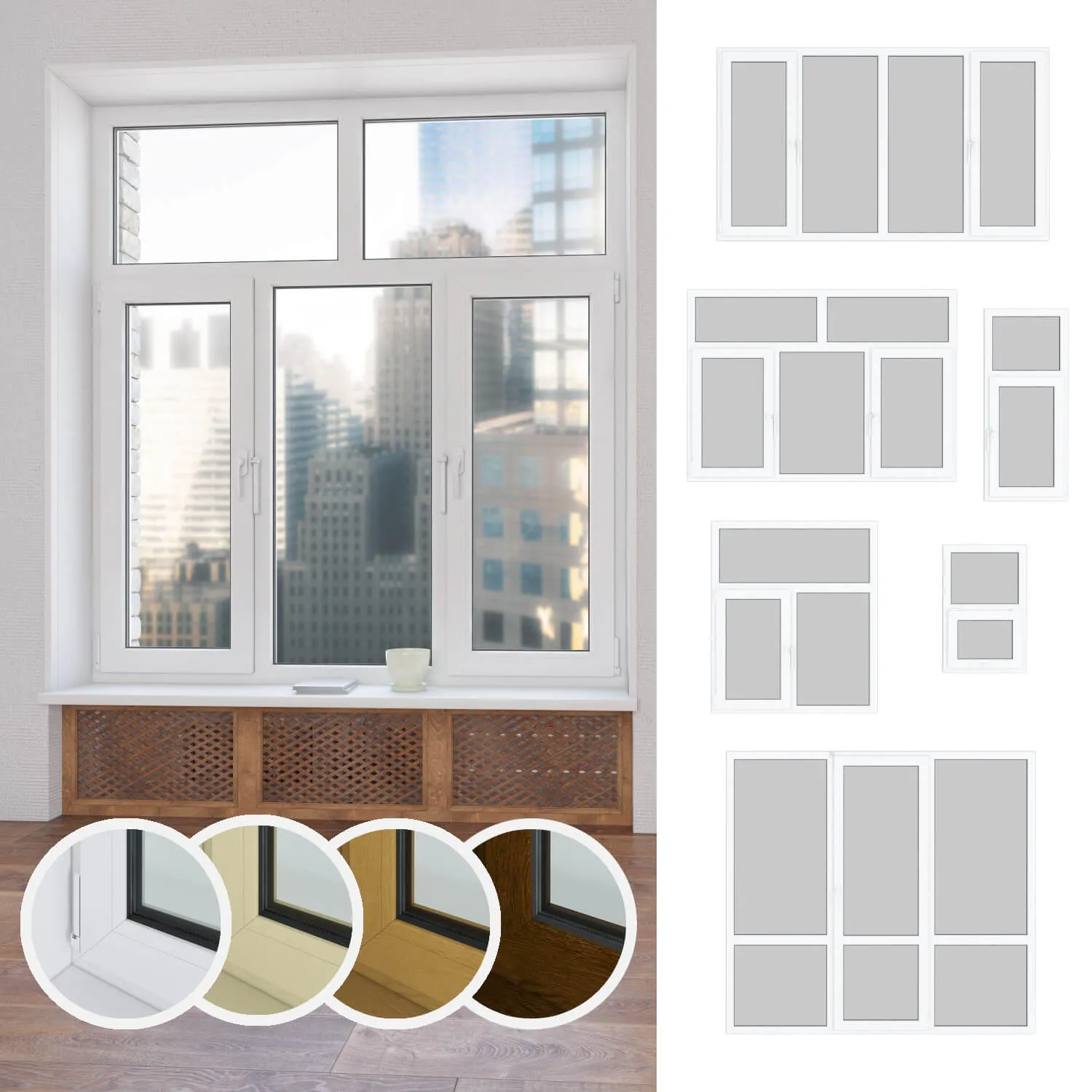 other-models – Set of plastic windows 04 3D Model