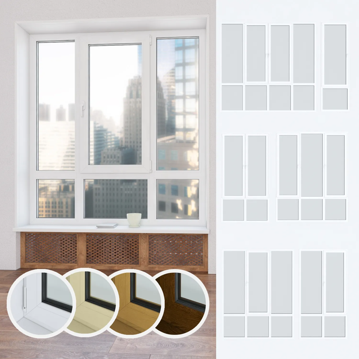 other-models – Set of plastic windows 05 3D Model