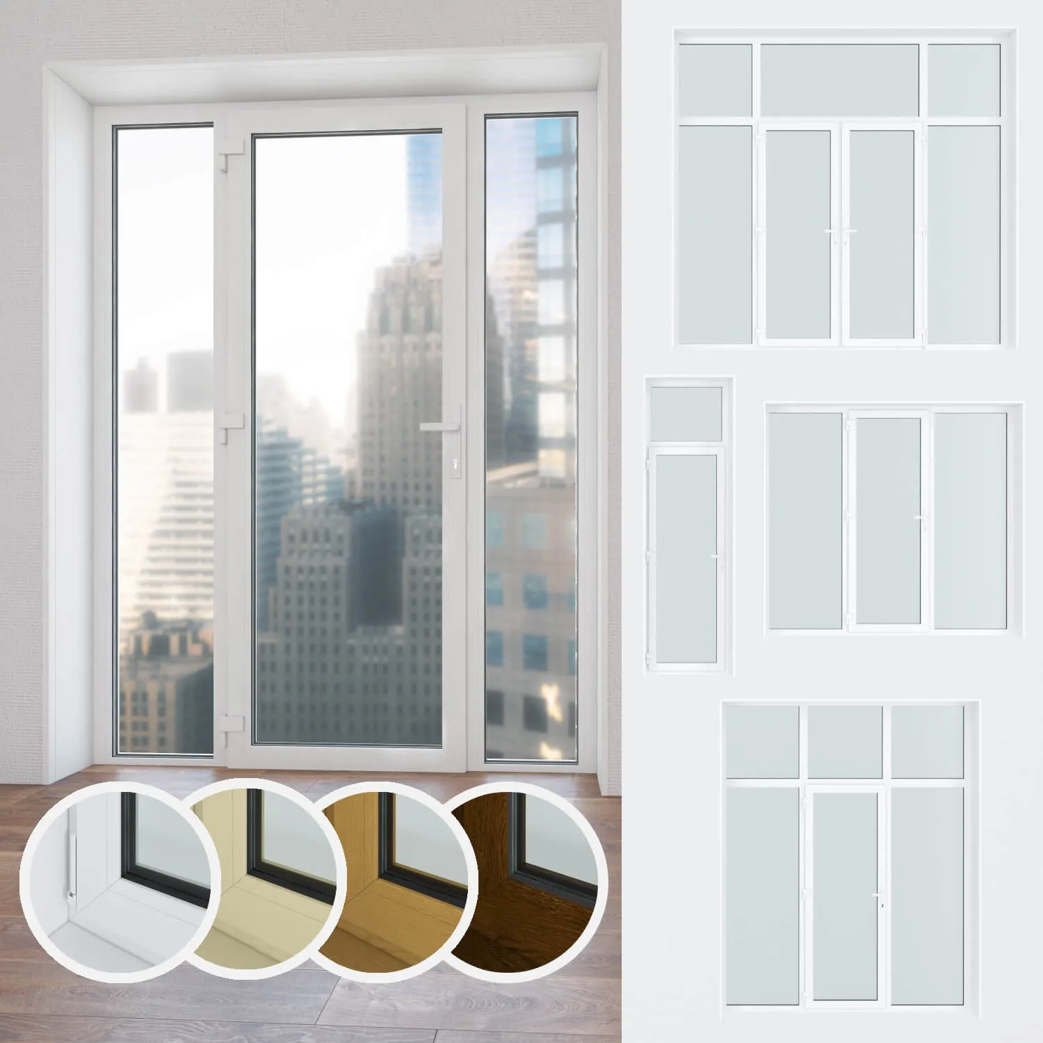 other-models – Set of plastic windows and doors 10 3D Model
