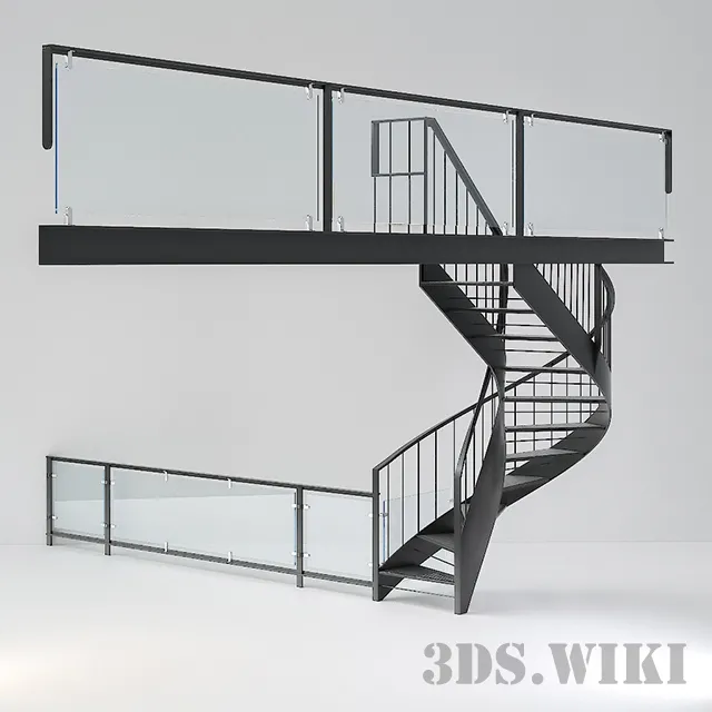 other-models – Spiral Staircase Loft 3D Model