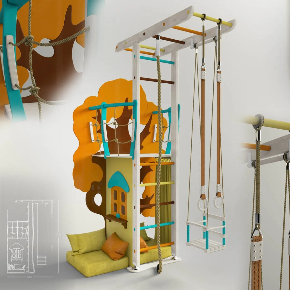 other-models – Sports complex oak tree 3D Model