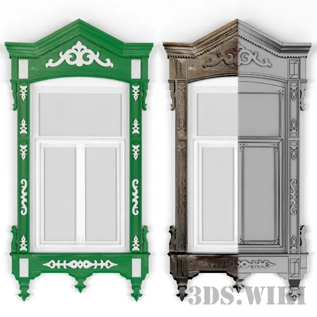 other-models – Tatar window casing 3D Model