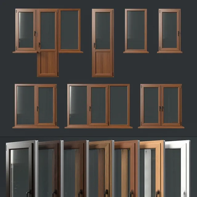 other-models – Window set Rehau 3D Model