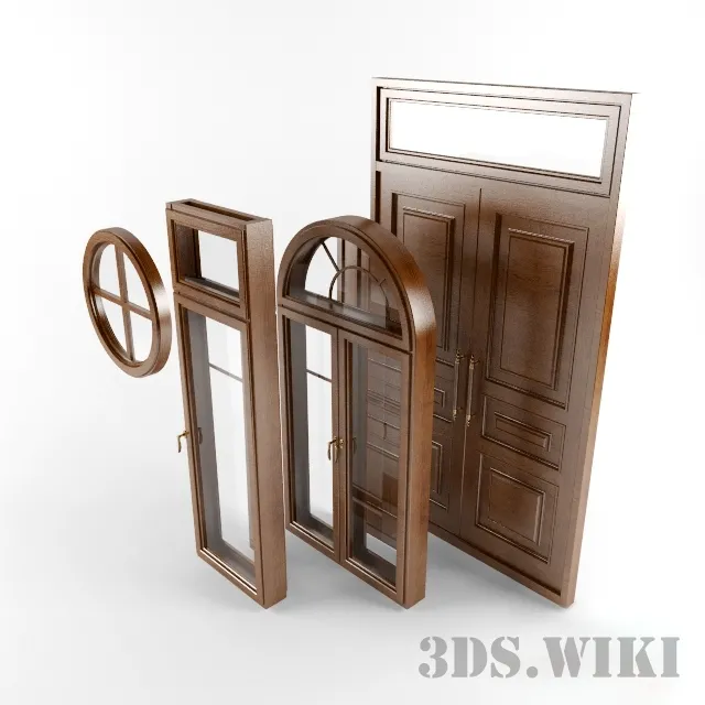 other-models – Windows and doors from one project 3D Model