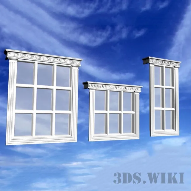 other-models – Windows with Izoman decor 3D Model