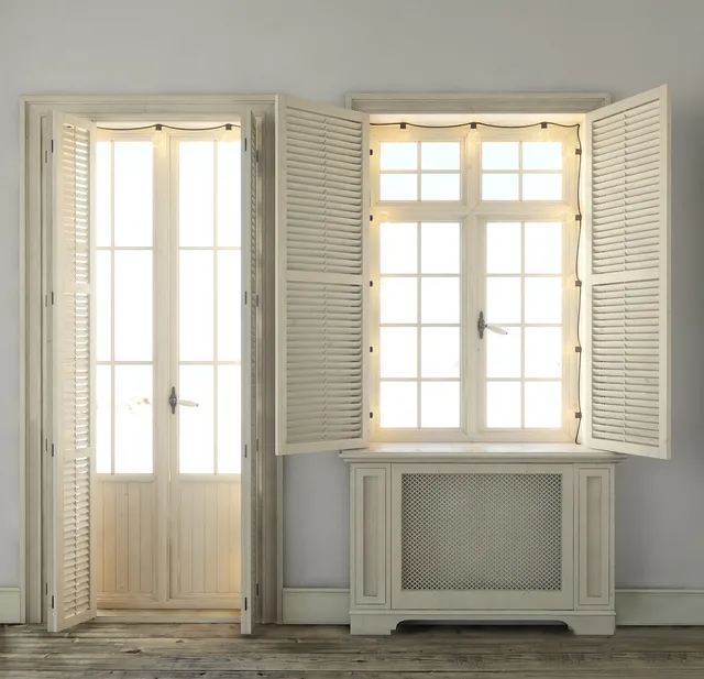 other-models – Windows with shutters and backlighting 3D Model