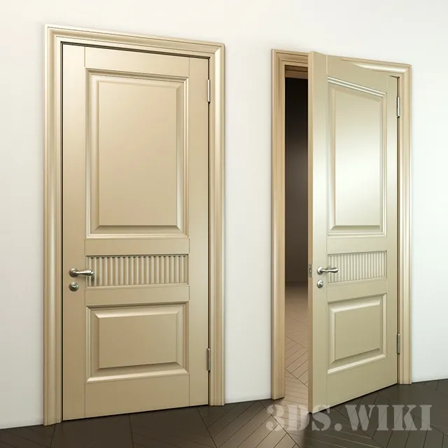 other-models – Wooden Door SO1 3D Model