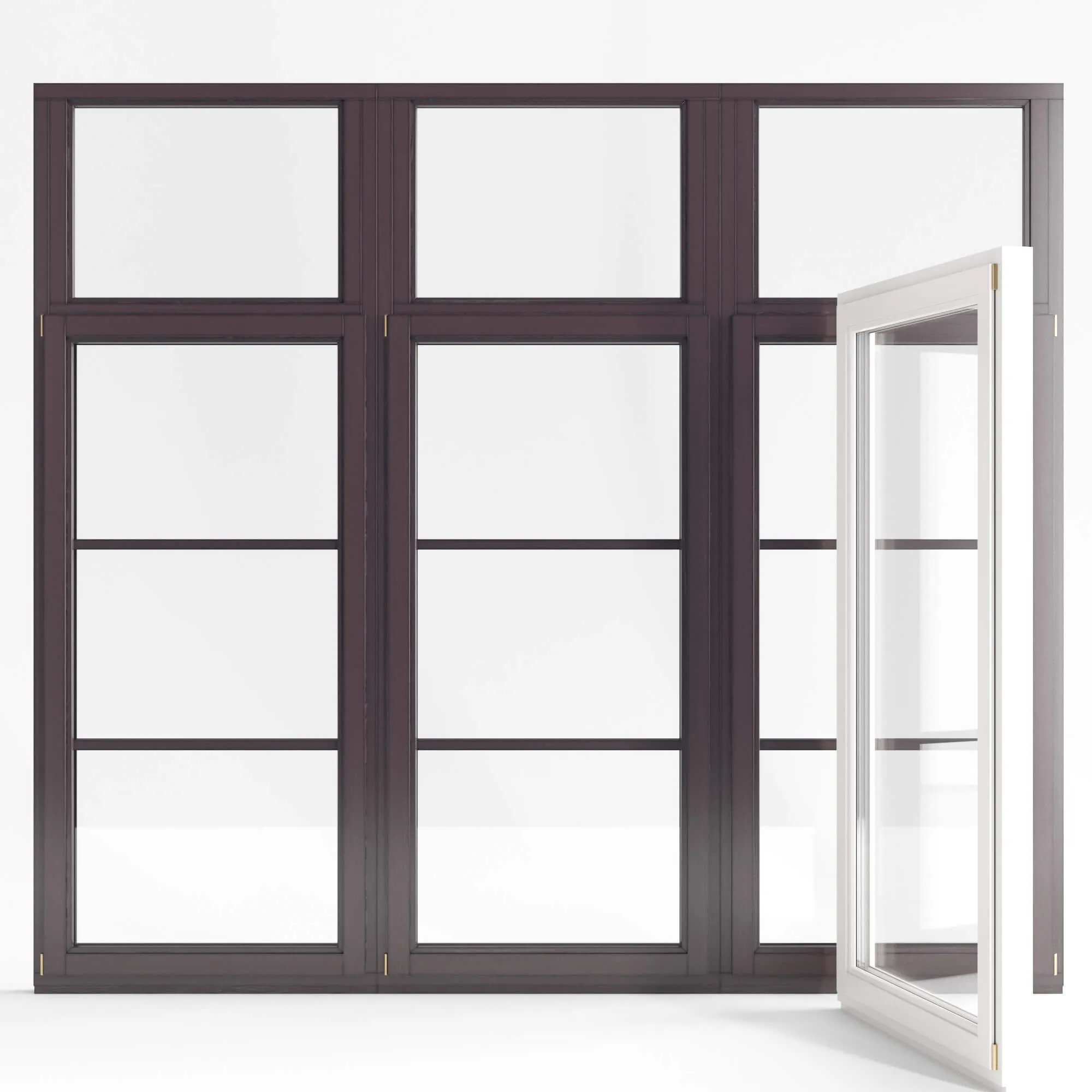 other-models – Wooden double-glazed windows 3D Model