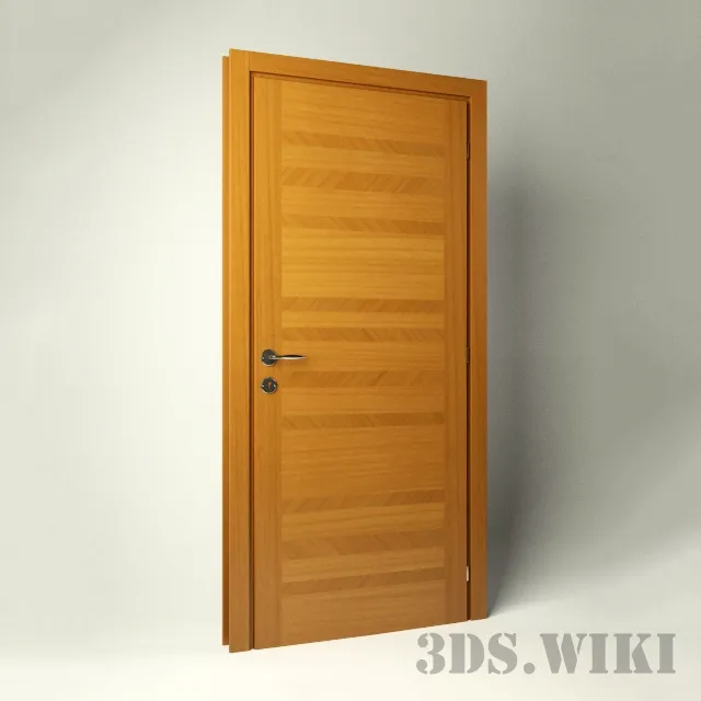 other-models – Wooden interior modern door 3D Model