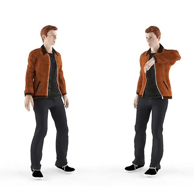 other-models – Young man in a jacket 3D Model
