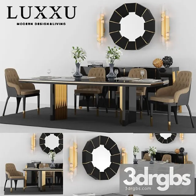 Other Table + chair set 2 by luxxu 3D Model Download Other Table + chair set 2 by luxxu 3D Model Download