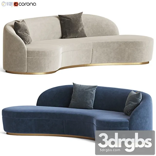 Otium curved sofa capital collection Otium curved sofa capital collection
