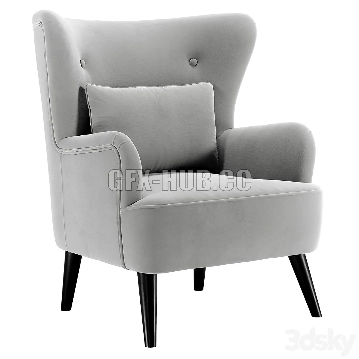 Ottavia armchair 3D Model