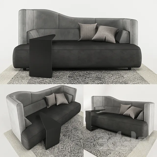 Ottawa BoConcept sofa 3D Model Ottawa BoConcept sofa 3D Model