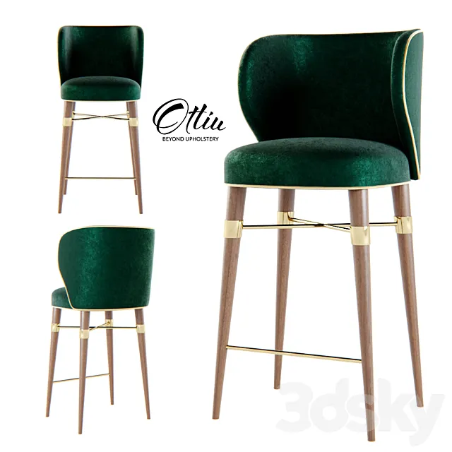 Ottiu – Louis Bar Chair 3DModel