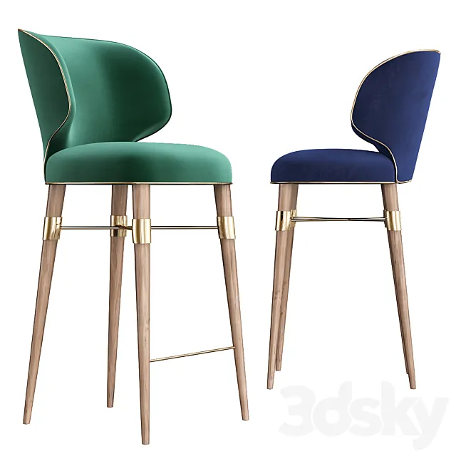 Ottiu louis bar stool 3DModel Ottiu louis bar stool 3DModel