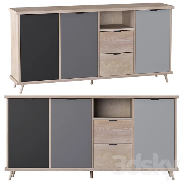 Otto | Newroom Sideboard | Conni 3DModel Otto | Newroom Sideboard | Conni 3DModel
