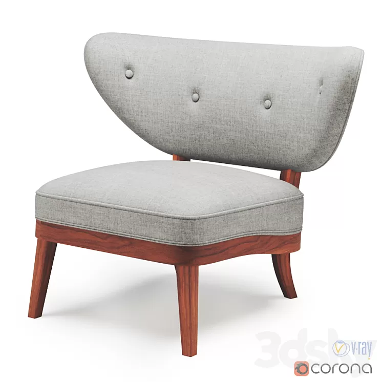 Otto Schultz 1940 Lounge chair 3D Model Otto Schultz 1940 Lounge chair 3D Model