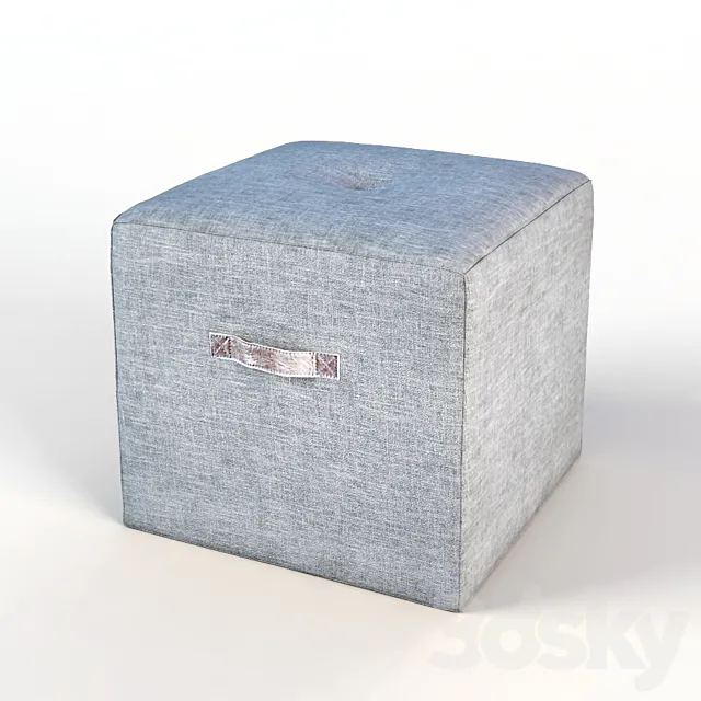 Ottoman 3D Model Ottoman 3D Model