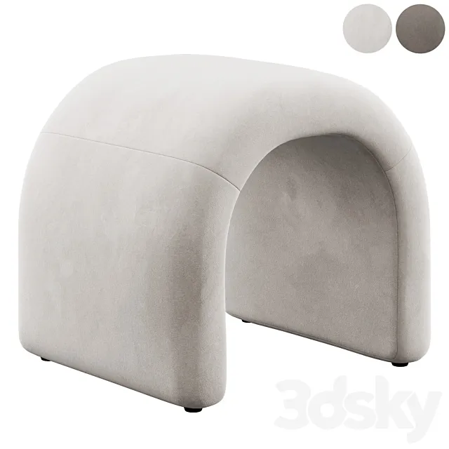 Ottoman Andeana by Mercer41 3D Model Ottoman Andeana by Mercer41 3D Model