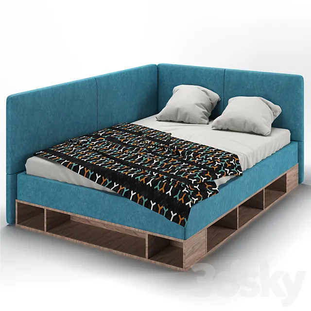 Ottoman bed Lancaster 3D Model Ottoman bed Lancaster 3D Model
