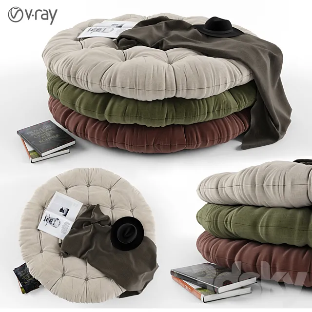 Ottoman decorative set 3D Model