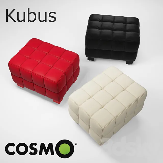 Ottoman Kubus 3D Model Ottoman Kubus 3D Model