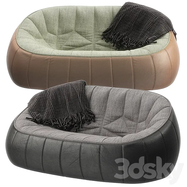 Ottoman loveseat by Ligne Roset 3DModel