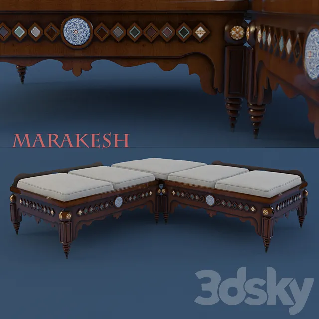 OTTOMAN MARRAKESH 3D Model OTTOMAN MARRAKESH 3D Model