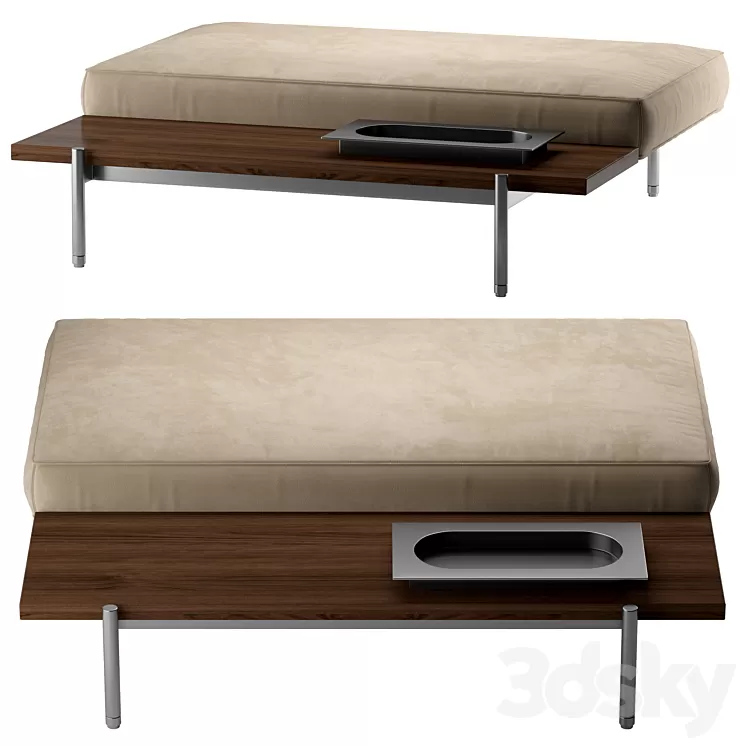 ottoman Minotti Superquadra № 2 3D Model ottoman Minotti Superquadra № 2 3D Model