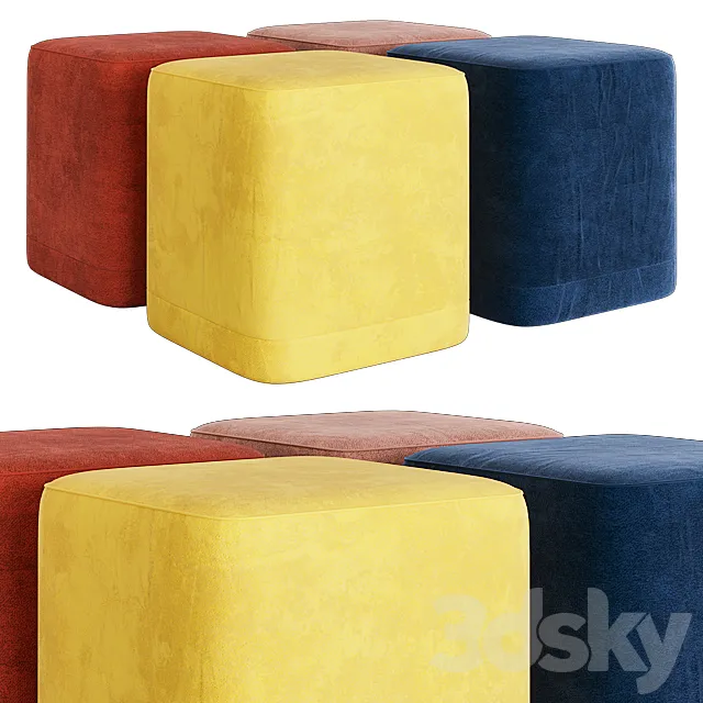 Ottoman (Muzafarov collection) 3D Model Ottoman (Muzafarov collection) 3D Model