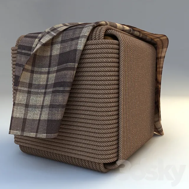 Ottoman rope 3DModel Ottoman rope 3DModel