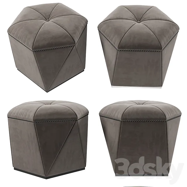 Ottomans 5647 Portobello 3DModel Ottomans 5647 Portobello 3DModel
