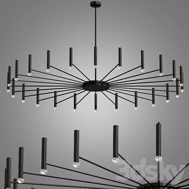 Oty Light – POP P40 Chandelier round 3D Model