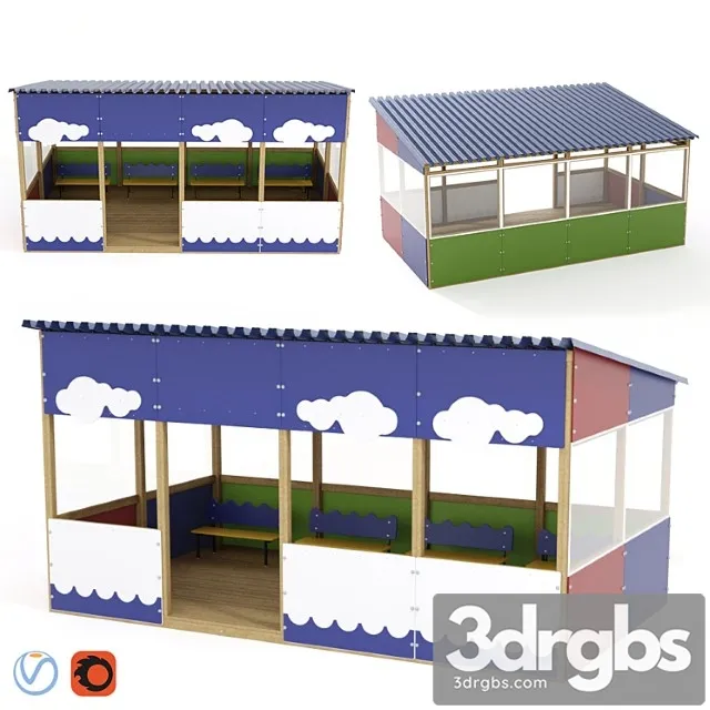 Our Yard Shade Shed 3D Model Download