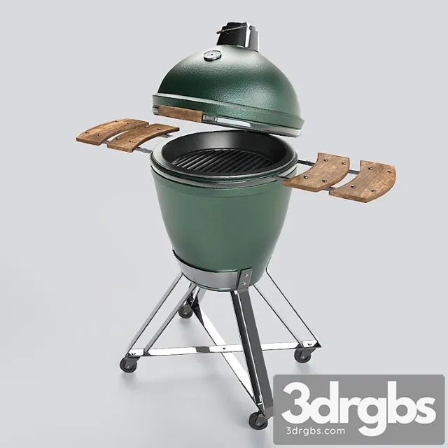 Outdoor barbecue grill big green egg 3D Model Download Outdoor barbecue grill big green egg 3D Model Download