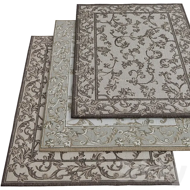 Outdoor Botanical Beige 3D Model Outdoor Botanical Beige 3D Model