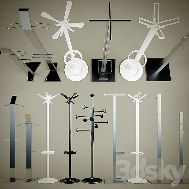 Outdoor clothes hangers 3D Model Outdoor clothes hangers 3D Model